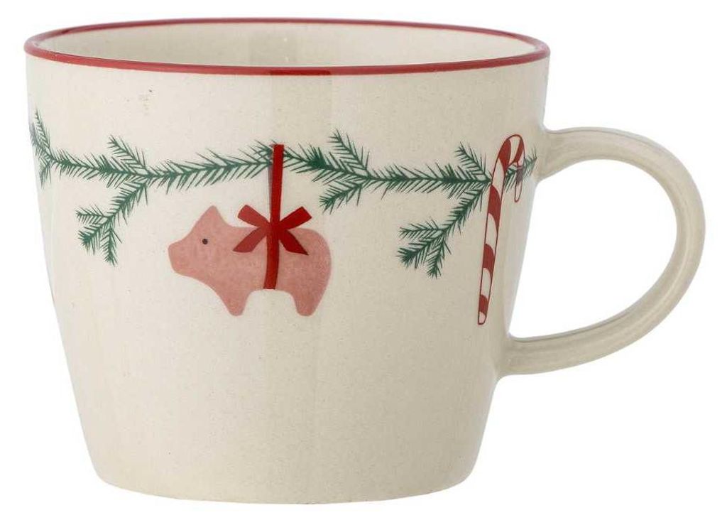 Bloomingville Becher YULE Weihnachtsbecher Weiß Tasse Produktbild 
