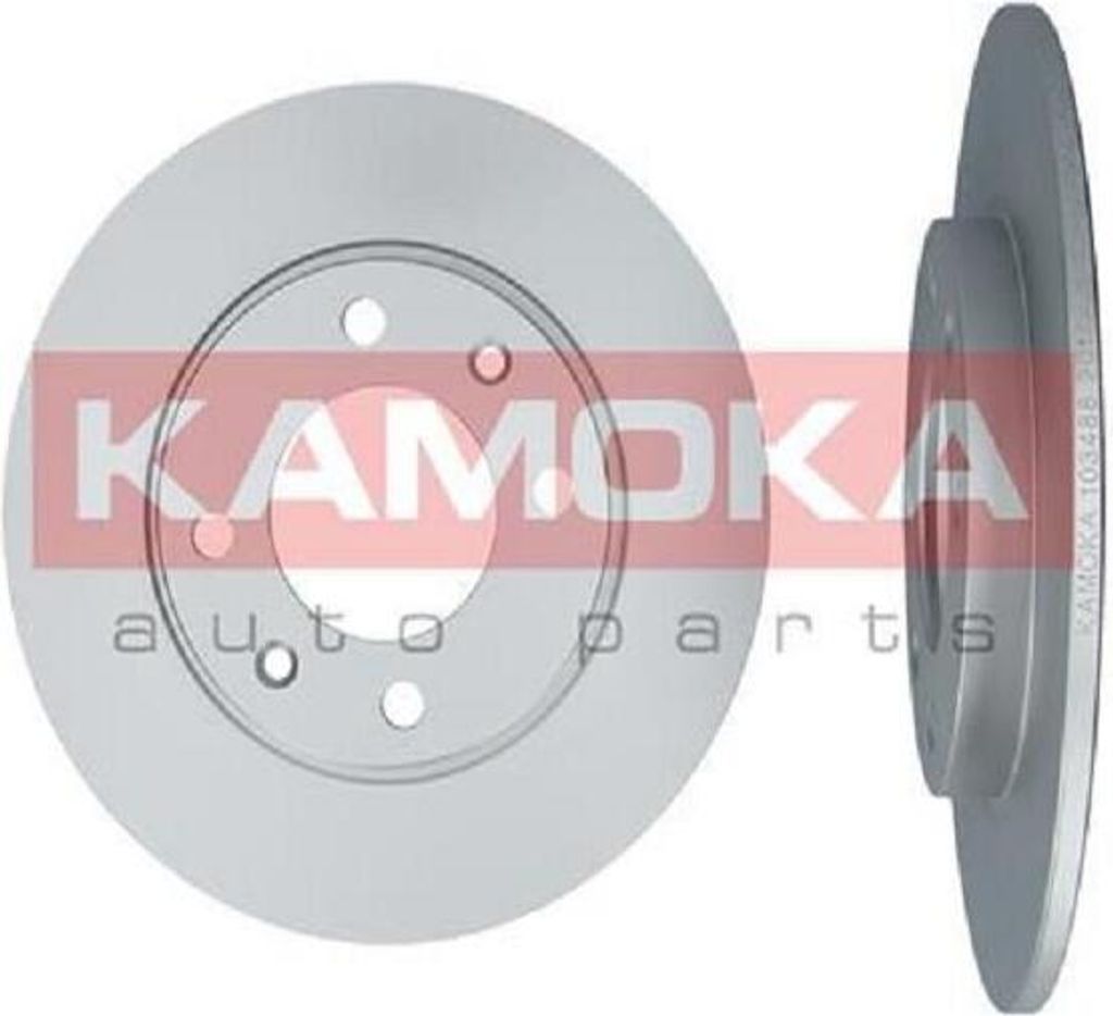 2x KAMOKA Bremsscheibe 103488 hinten passend für PEUGEOT 206 Schrägheck (2A/C)