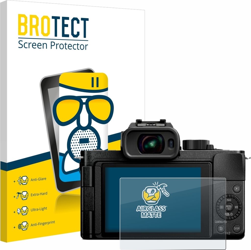 BROTECT Entspiegelungs Schutzglas für Panasonic Lumix DC-G100D Schutzfolie Panzer Folie Glas Display Schutz matt