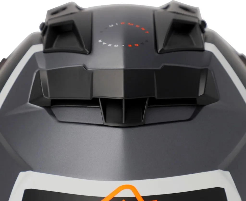 Casque ACERBIS Attack avec Ventilation Optimisée Noir et Orange - L - 7