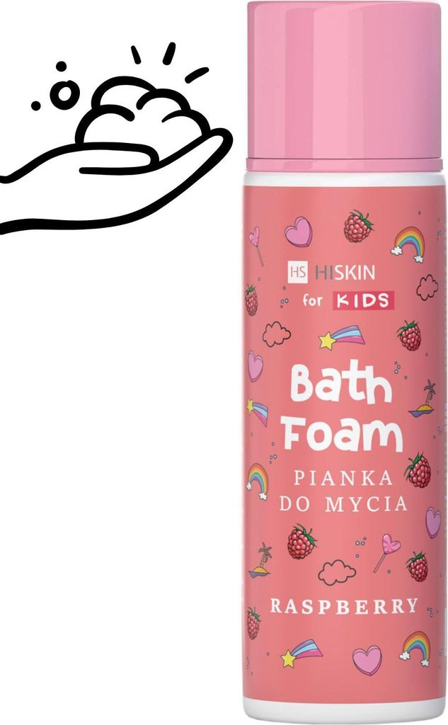 HS HISKIN KIDS BADESCHAUM ROSA SPRAY 250 ml / 4741