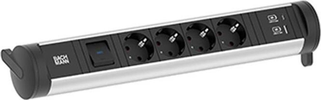 BACHMANN CYCLE Base 4xCEE7/3 1xSchalter 1xUSB A/C 22W 0,2m Produktbild 