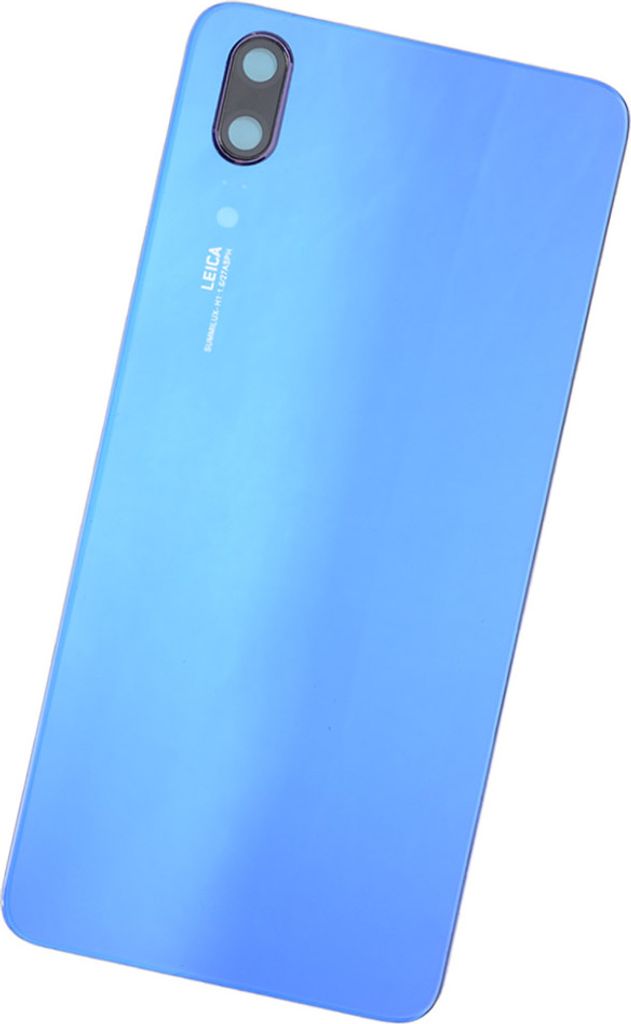 Für Huawei P20 Akkudeckel Back Cover Mit Kameralinse + Kleber Midnight Blue Blau