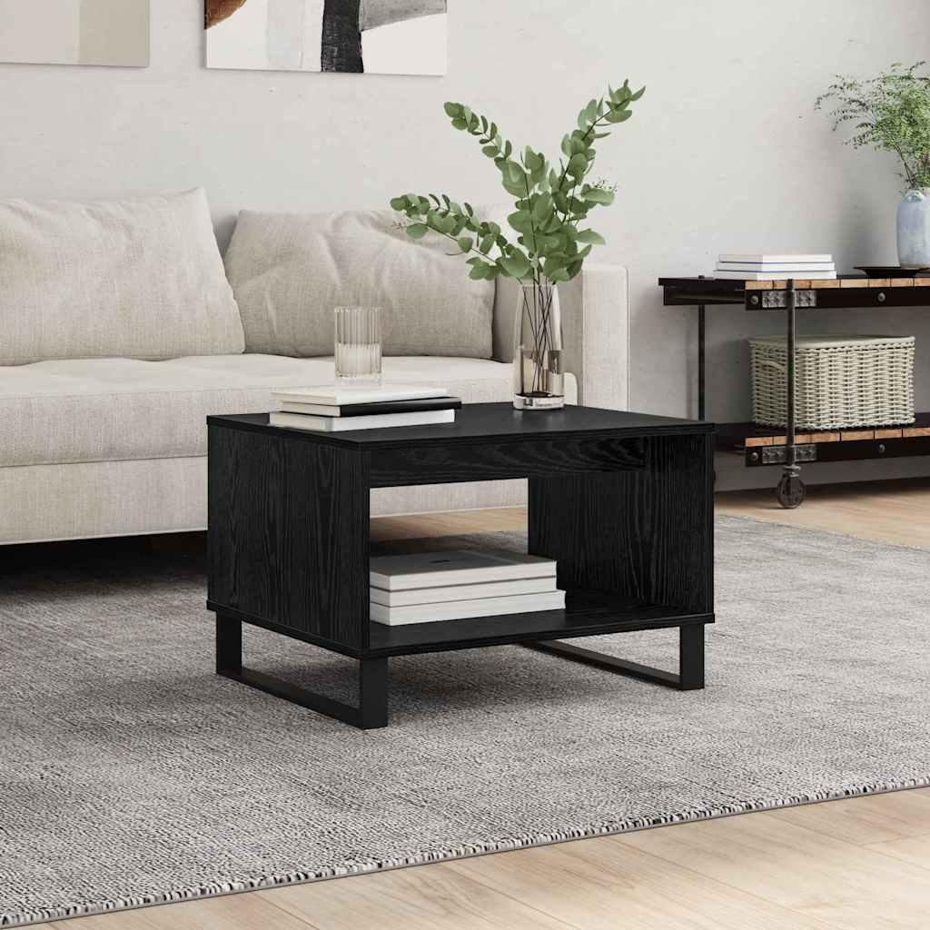 Maison Exclusive - Couchtisch Schwarz Eichen-Optik 60 x 50 x 40 cm Holzwerkstoff