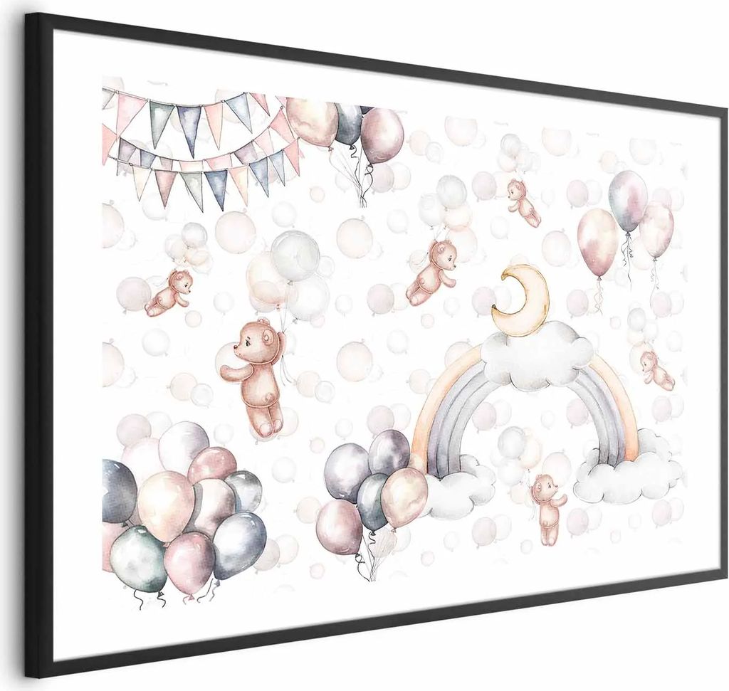 Posterpapier Poster - Bears in the Sky 30x21 cm Für Kinder e-C-10071-ao-a