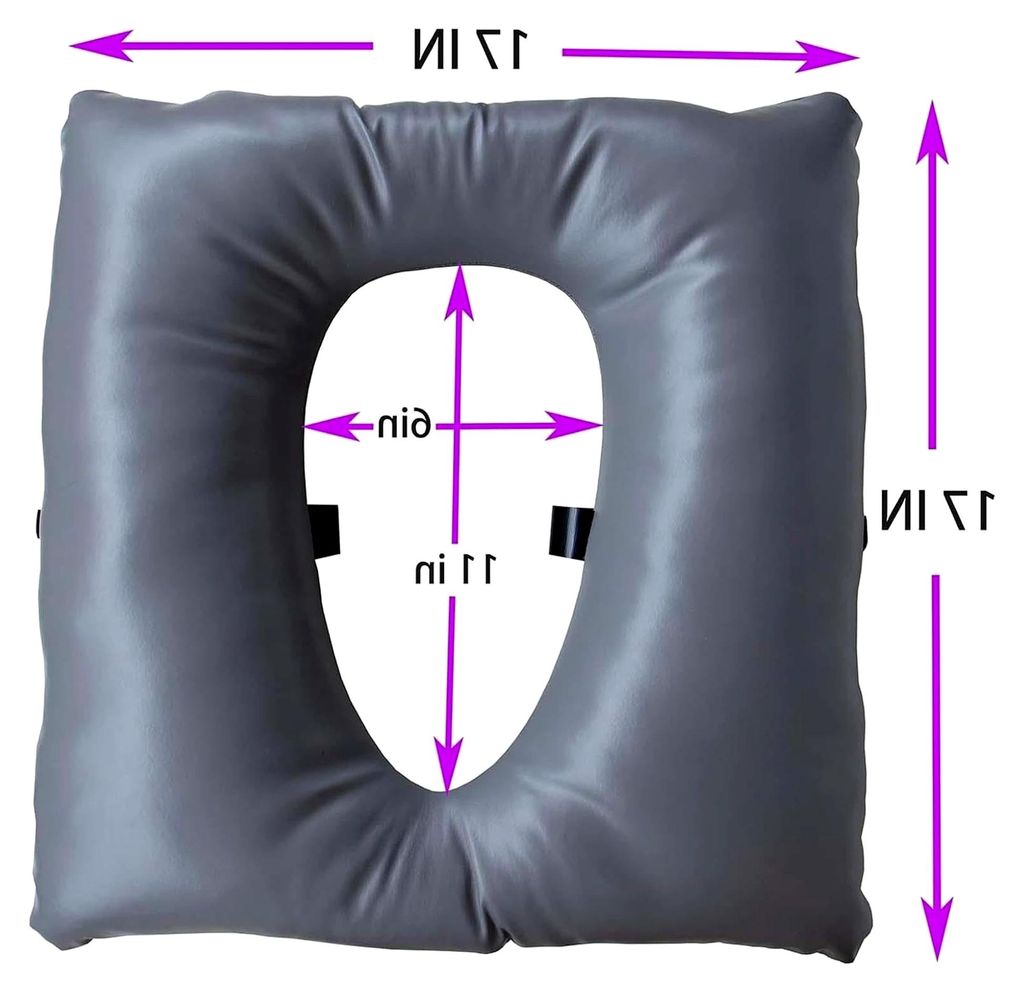 Toilettensitzkissen für Nachttische, Verdickt, Komfortabel, PolyurethanOberfläche, Universell Gepolstert