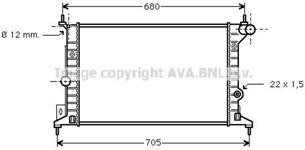 Radiateur moteur PRASCO OLA2242 pour Vectra B J96 OE 90499822 Qualité