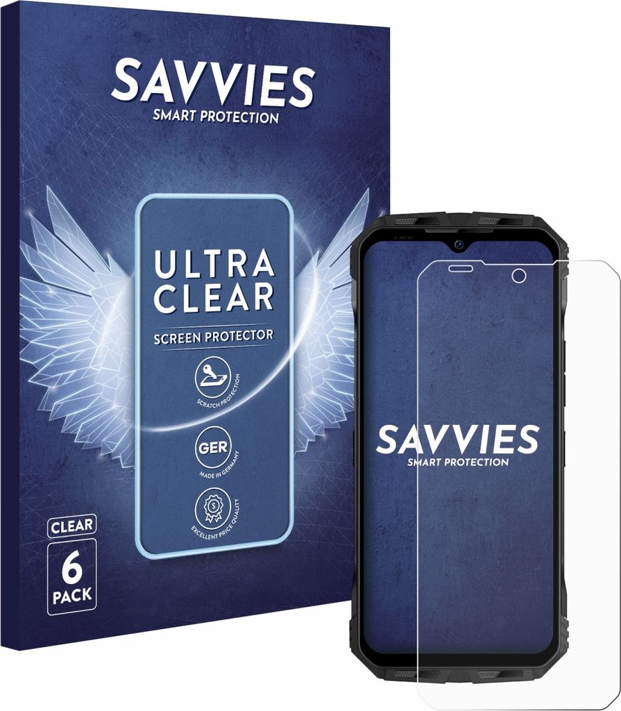 6x Für Doogee V Max S Schutzfolie Savvies Displayschutz Display Schutz Folie Klar Transparent