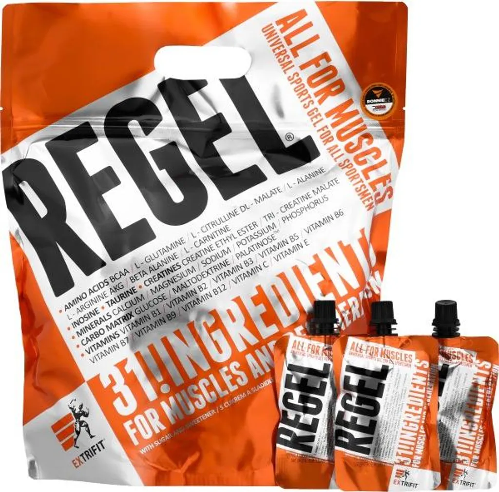 Préparer une boisson fraîche Regel avec 25 doses de 80g citron et orange