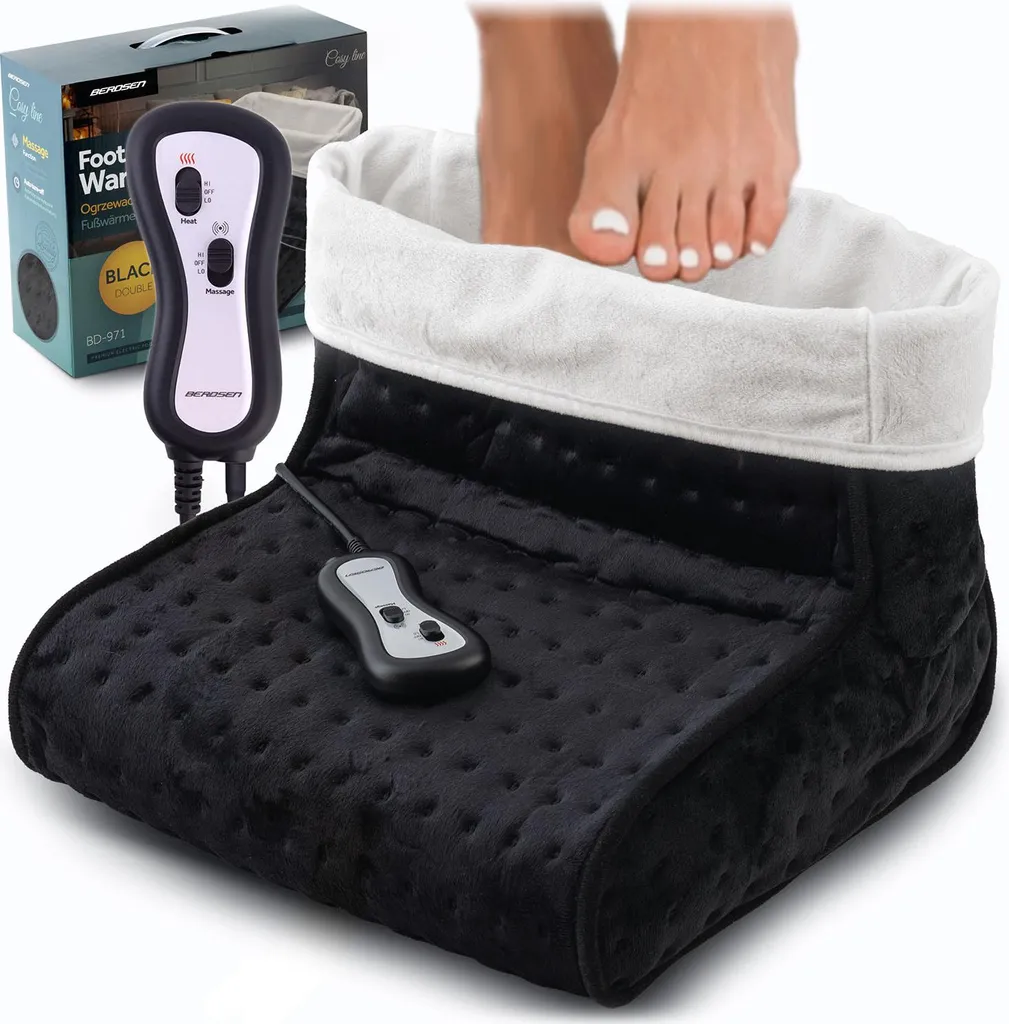 Idea Regalo Inverno: Scaldapiedi Berdsen BD-971 Peluche Grigio