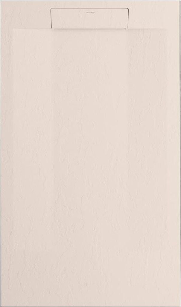 Mineralguss-Duschwanne extra flach SUEZ Schieferoptik BEIGE 70x150 cm