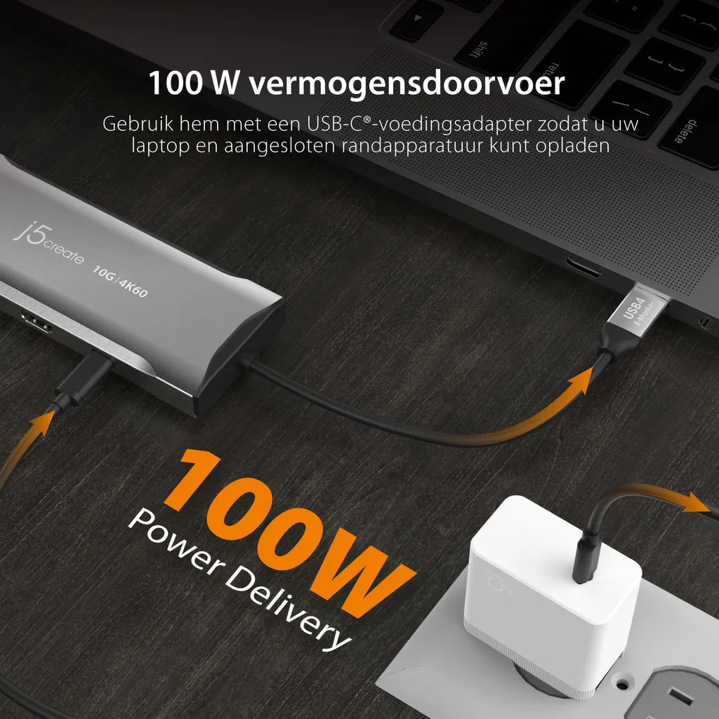 Station d'accueil USB-C Multi-Écran j5create JCD397-N de 100W Gris - 16