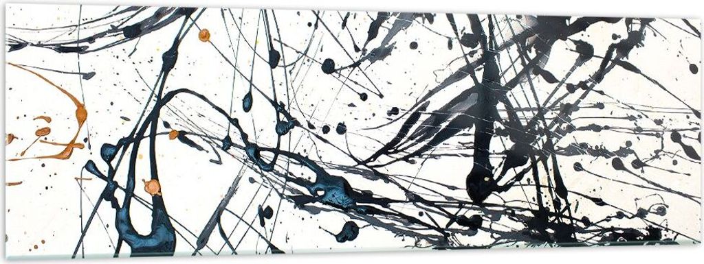 Bilder auf glas - Abstraktion modern - 160x50cm - Glasbilder - Wandbilder - Kunstdruck - zum Aufhängen bereit - Wanddekoration aus Glas - Glas Bil...