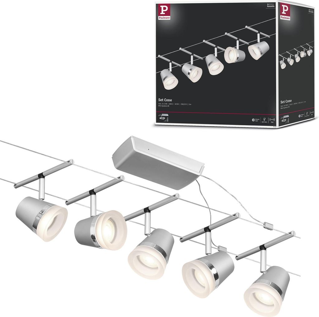 Sistema di cavi Paulmann CorDuo Set base Cono Immagine del prodotto 