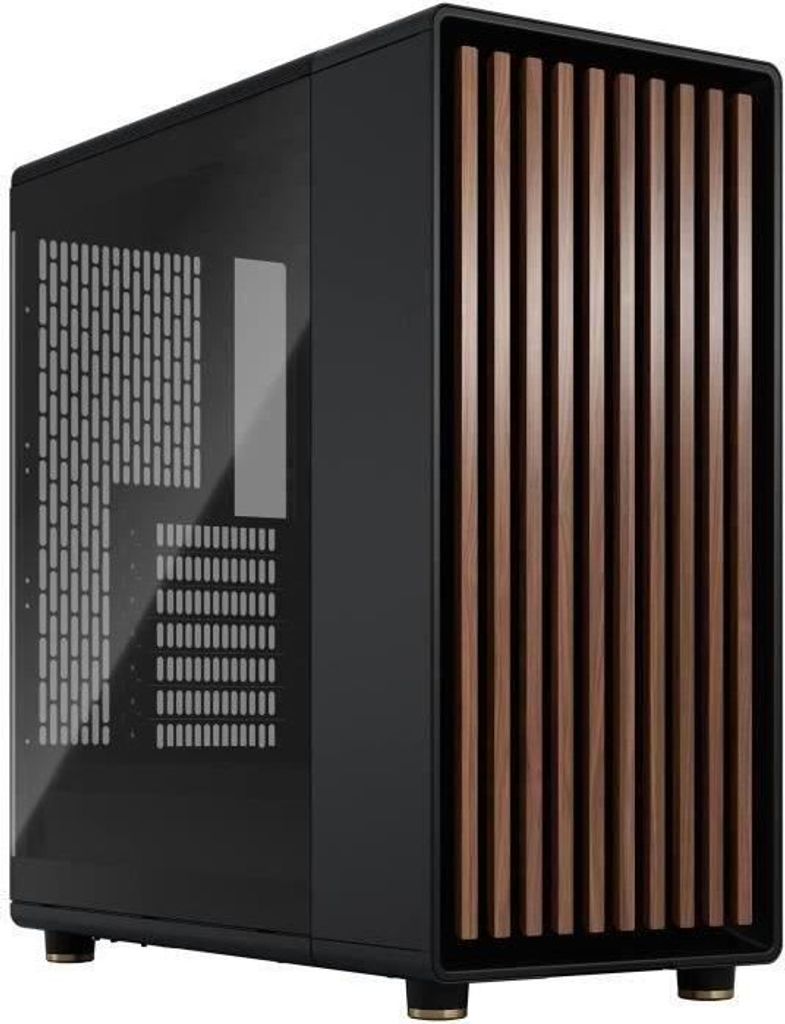 PC Gehäuse Fractal Design North Charcoal Black TG Dark Tint, ATX, 2x 140mm PWM Lüfter, USB 3.1 Type-C