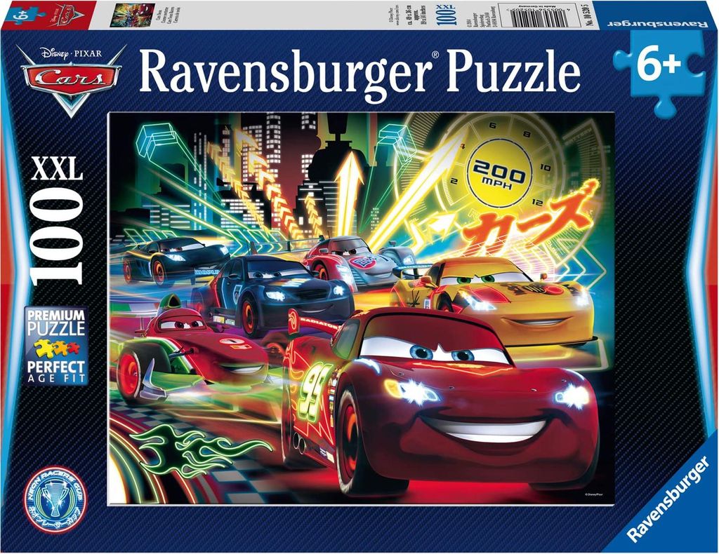 Cars Néon. Puzzle 100 pièces XXL Image du produit 