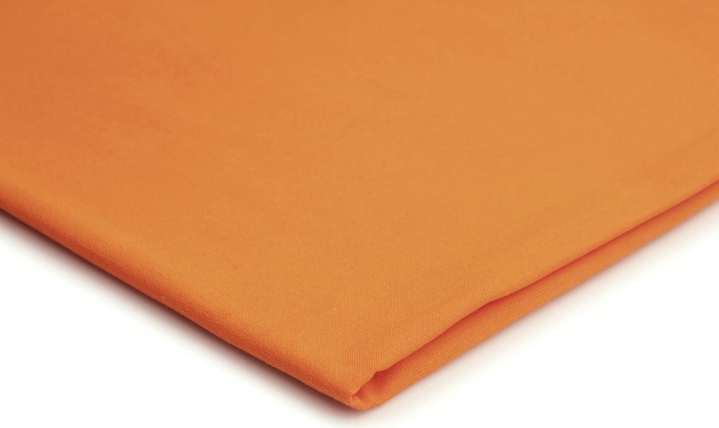 Tkanina z ramii i bawełny, jasnopomarańczowa, 50 x 150 cm Zdjęcie produktu 