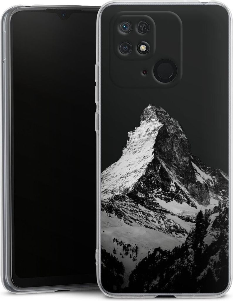 DeinDesign Handyhülle für Xiaomi Redmi 10C Silikon Hülle Case Smartphone Schutzhülle Alpspitze Berg Schnee