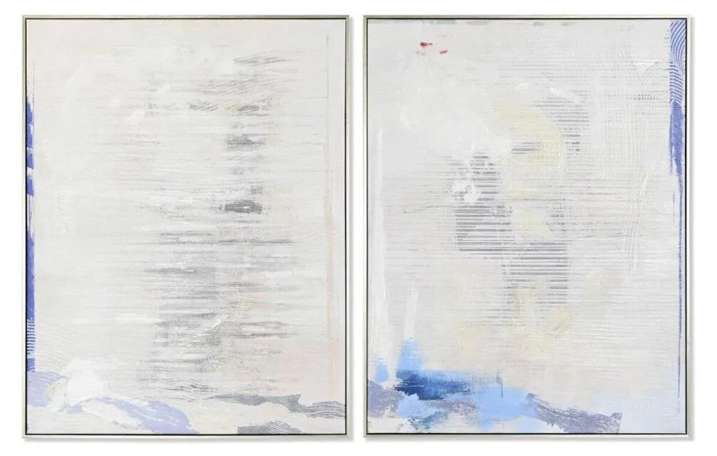 Tableau Abstrait Urbain Format 60x80 cm - Lot de 2 Panneaux Décoratifs