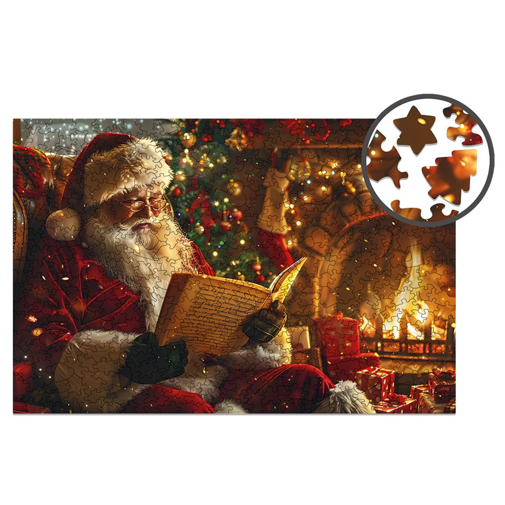Milliwood Holzpuzzles - Weihnachten - Santa Claus - 500 Produktbild 1