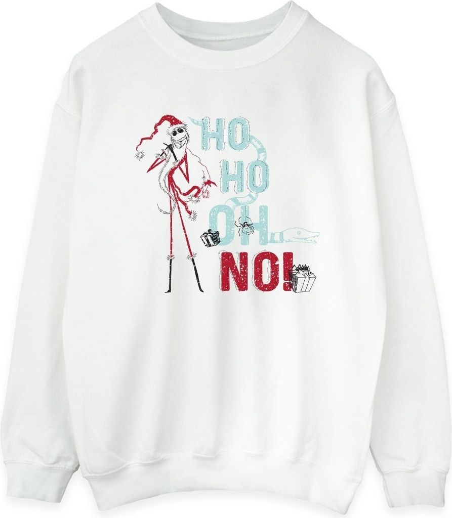 Disney - "The Nightmare Before Christmas Ho Ho No" Sweatshirt für Damen BI32023 (5XL) (Weiß)