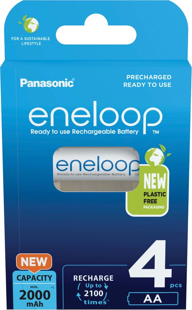 PANASONIC ENELOOP AA 2000mAh 4 pièces Image du produit 