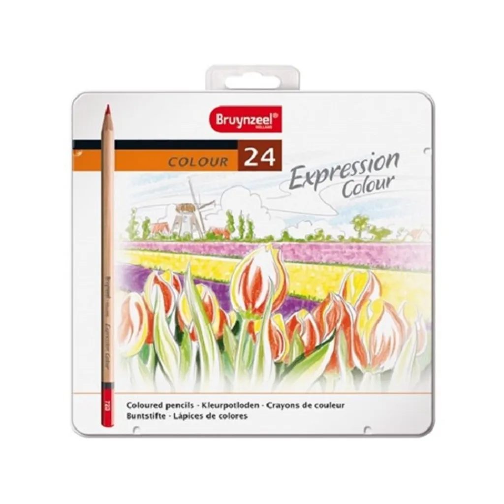 Crayons de couleur Bruynzeel Expression 24pcs avec mine solide et tendre - 2