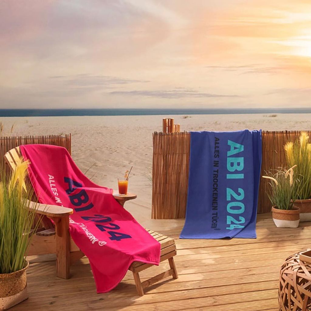 Egeria Strandtuch ABI 2022 - 100% Baumwolle Frottier, 450 G/qm