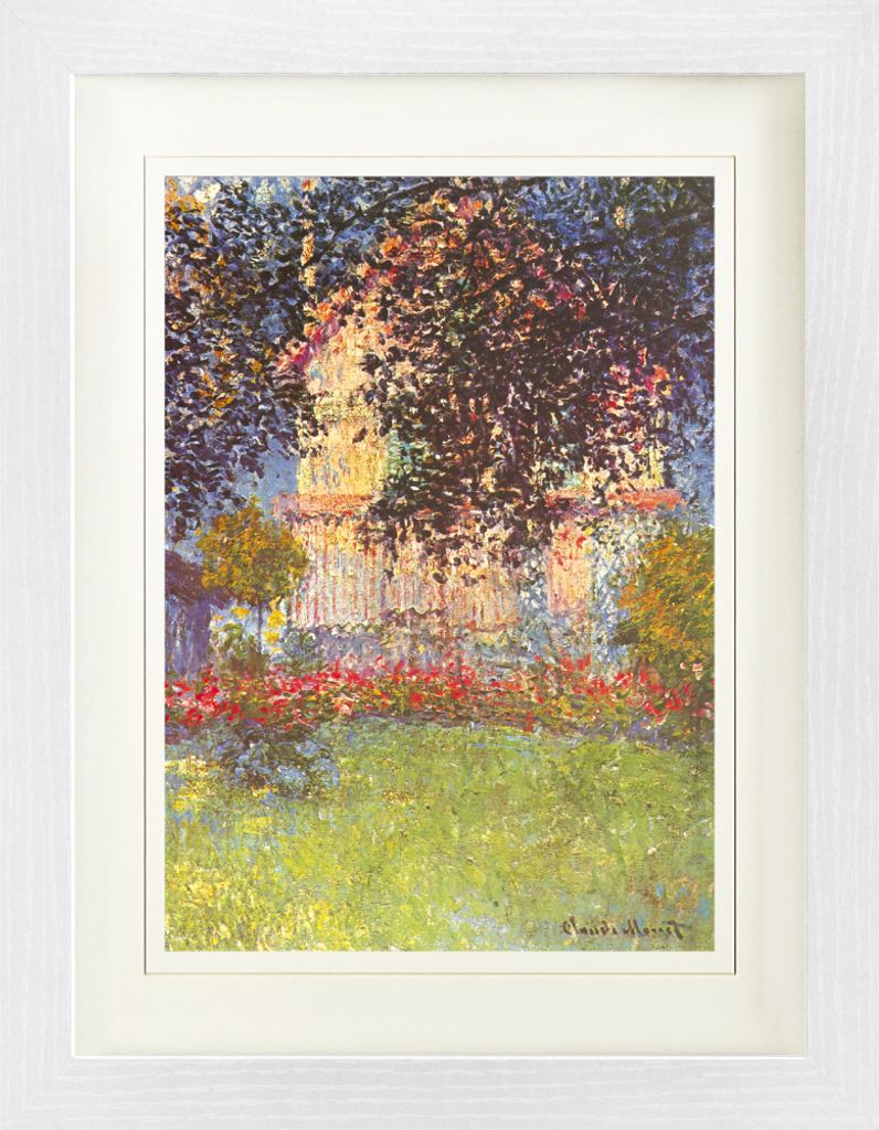 Claude Monet Gerahmtes Bild Mit Edlem Passepartout | Wand-Bilder | Im Bilderrahmen - Das Haus Von Monet In Argenteuil, 1876 (40 x 30 cm)