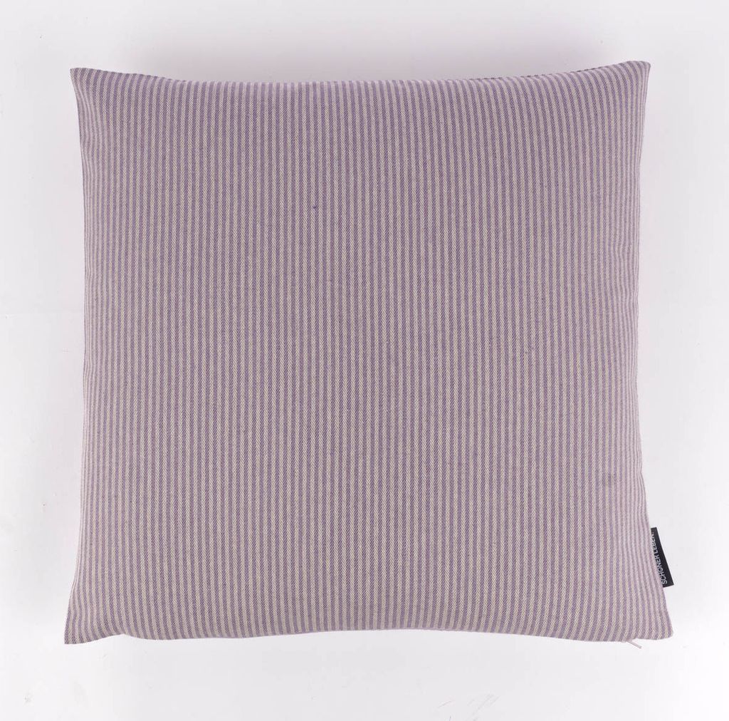 Kissenhülle Dobby Streifen lila beige div. Größen von SCHÖNER LEBEN. Größe 70x70cm (HxB) 70x70cm (HxB) Größe