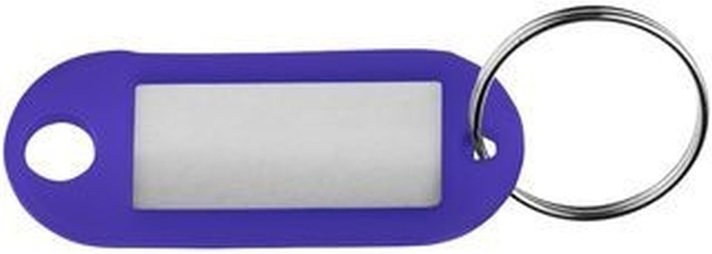 Schlüsselanhänger Kunststoff VE=20x10 Stück lila