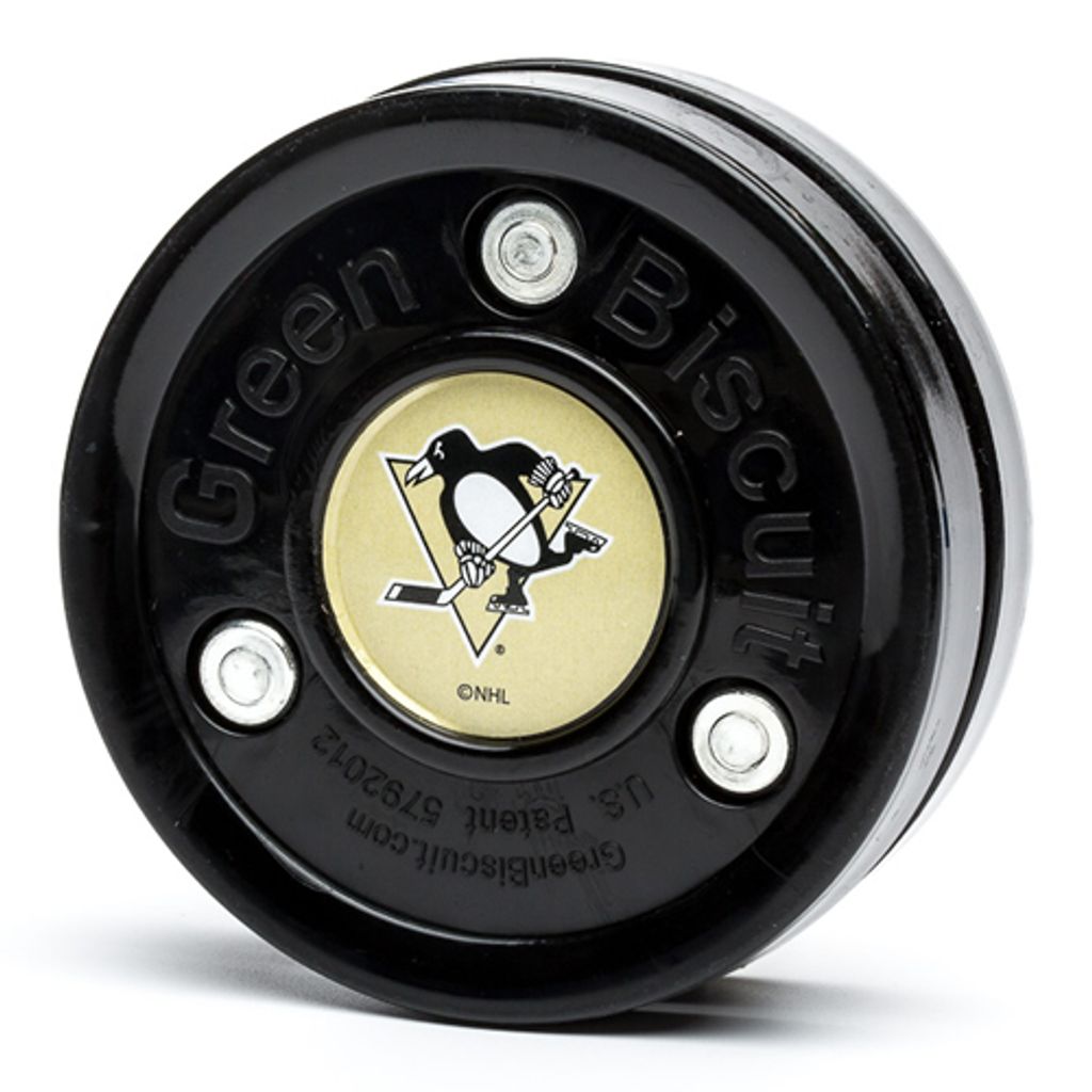 Puck Verde Biscotto NHL Pittsburgh Penguins schwarz Immagine del prodotto 