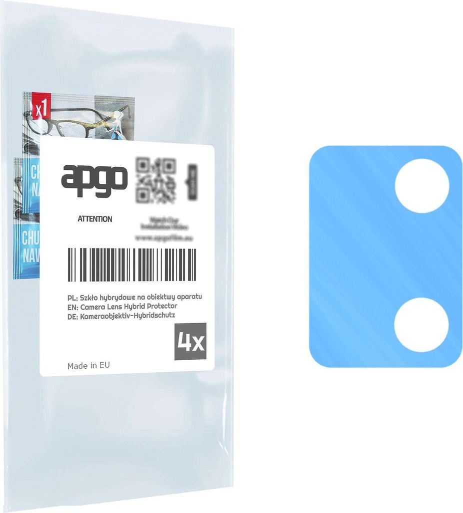 apgo 4 Stück Hybrid Kameraschutz, Kamera-Schutzglas kompatibel mit Infinix Note 10 Pro, Linsenschutz, 9H Härte, Schutz für Kameraobjektiv, Anti-...