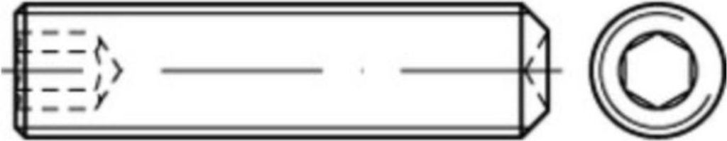 Reyher Gewindestifte ISO 4029 45 H M 16 x 70 (50 Stück)