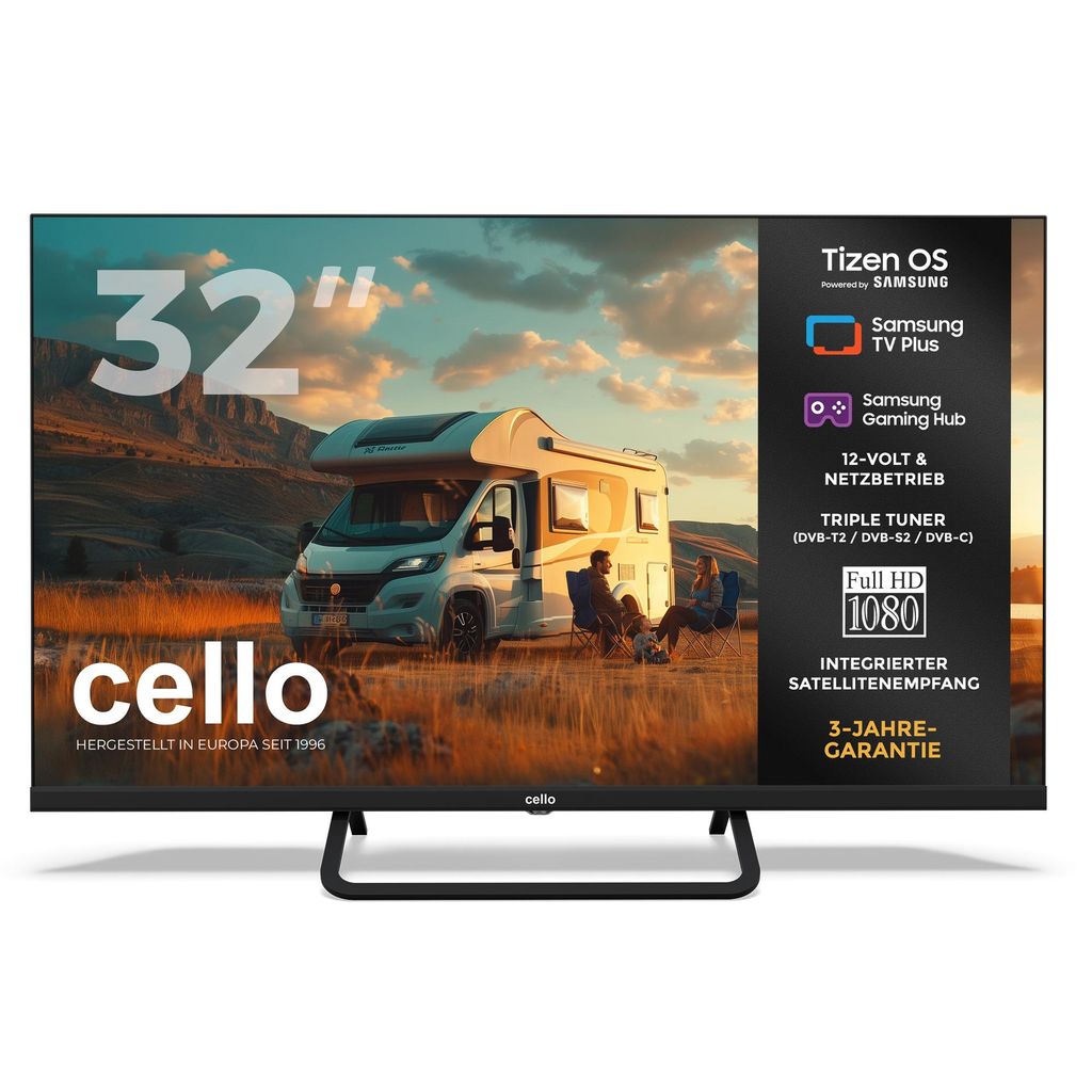 Cello 32" Full HD Smart TV mit Tizen OS, Triple Tuner, Produktbild 