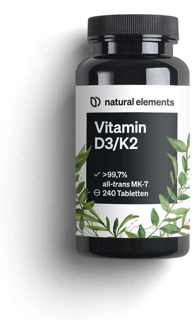 Vitamin D3/K2 - 2000 I.E. Tabletten - 240  Tabletten_für 12 Produktbild 