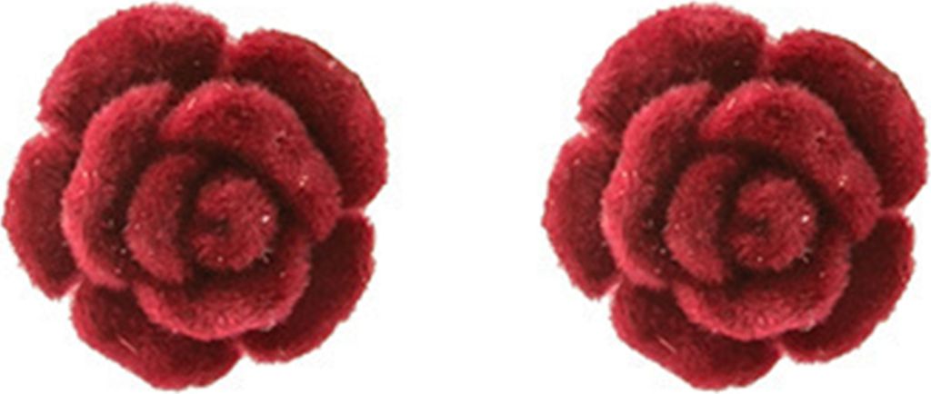 1 Paar Damen-Ohrringe, dunkler Stil, exquisite Ohrdekoration, Persönlichkeit, blaue Zauberin, Rose, Retro-Ohrstecker für Dating-Rot