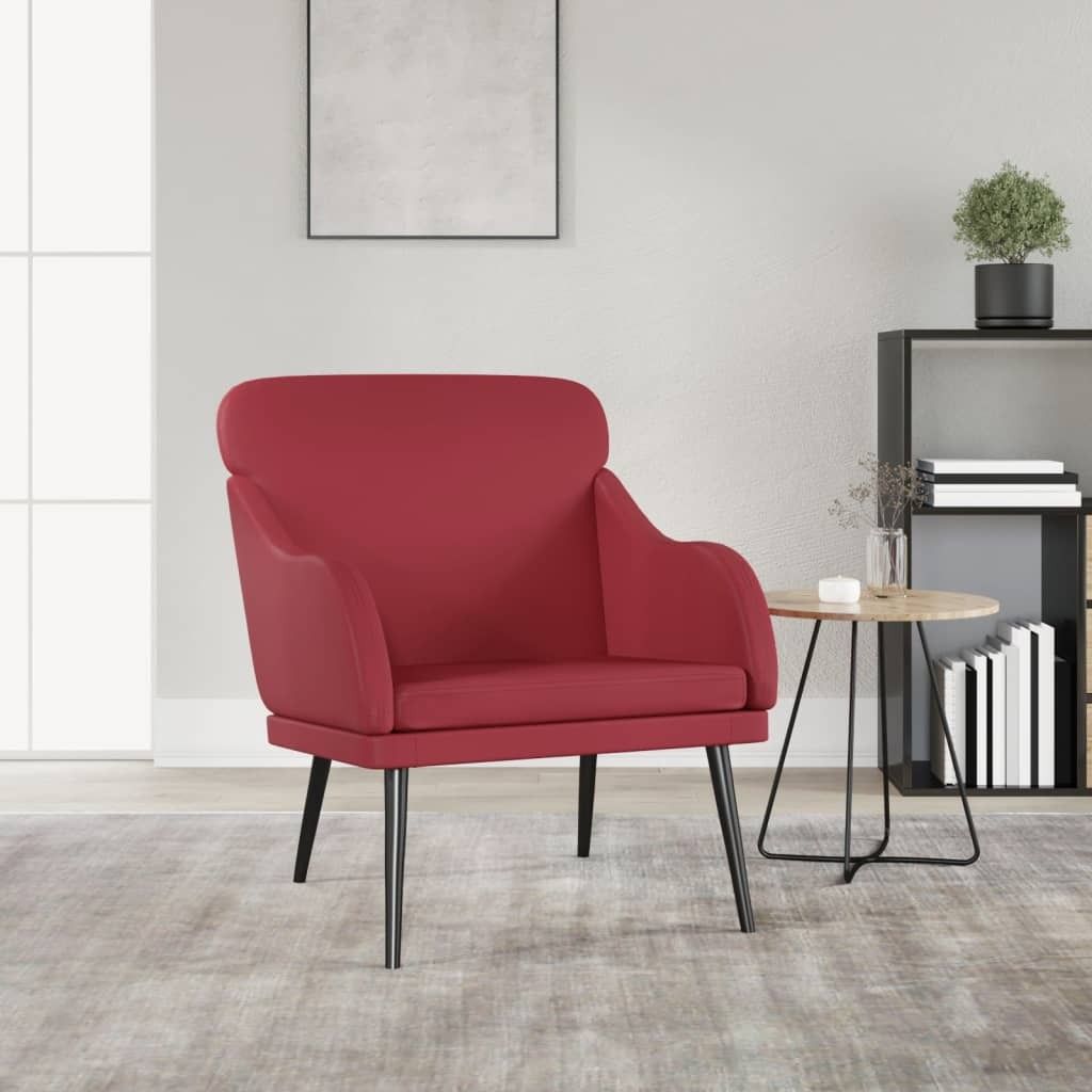 Best Möbel Sessel Weinrot 63x76x80 cm Kunstleder - Fernseh- & Relaxsessel CL7699683 1parcel