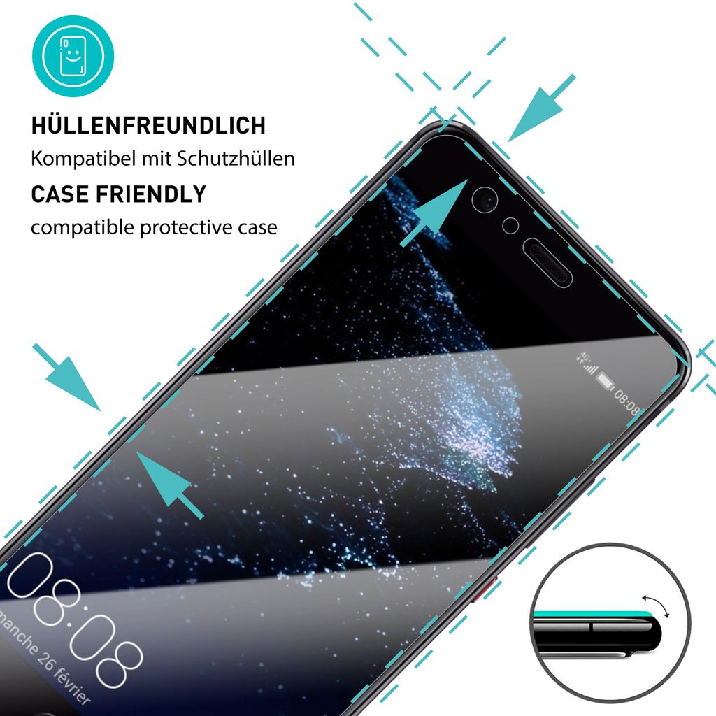 Smartect Schutzglas Für Huawei P20 – 3 Stück, 9H Härte, Blasenfrei, Ultraklar Mit Reinigungsset