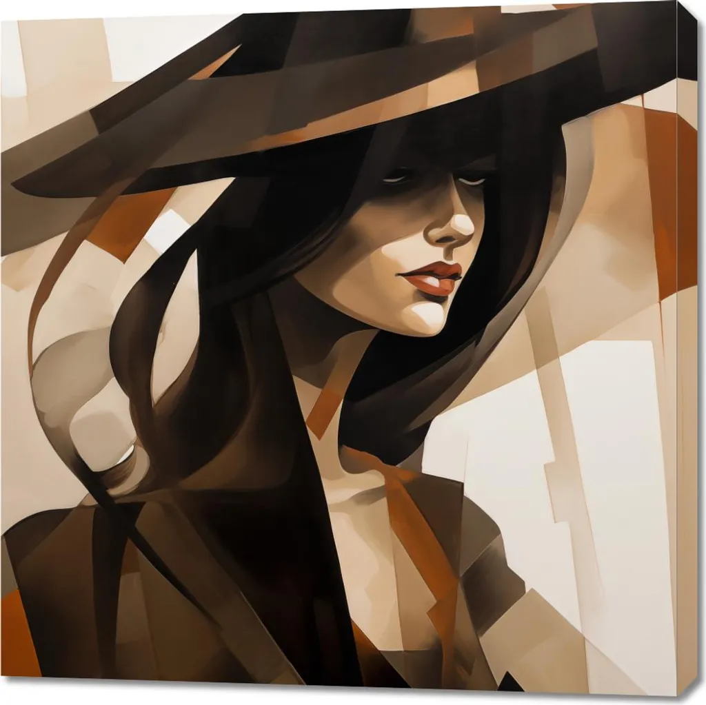 Arredare con l'Arte: Quadro 90x90 Mistero Nascosto in Tela