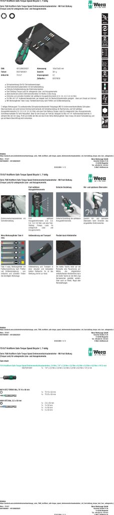 Kraftform Cacciavite Dinamometrico Safe-Torque 7515 - 2-6 Nm, 1/4, Per Serraggio Di Precisione - Foto 6