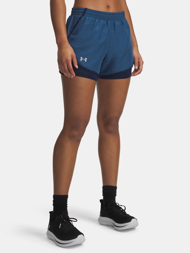 Under Armour UA Fly By 2-in-1 Shorts für Damen LG
