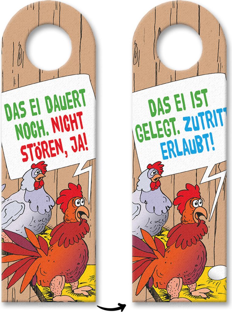 Hühner Türhänger 10er Set Nicht stören bin am Eier legen