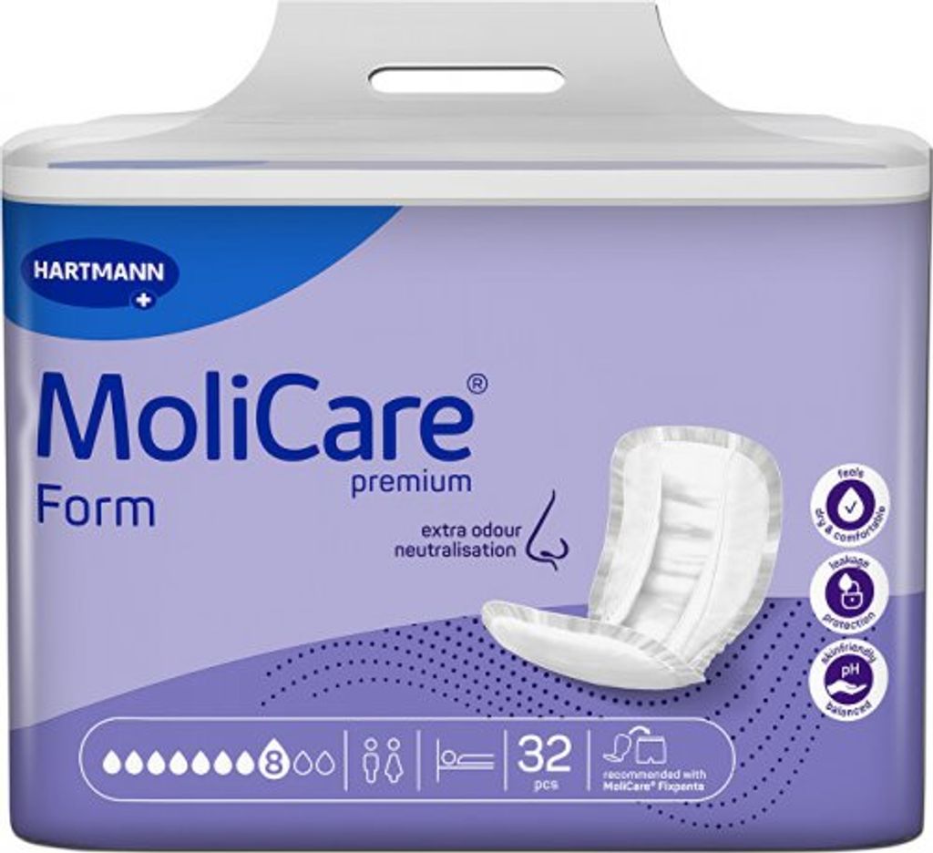 Inkontinenčné vložky Premium Form Super Plus 8 kvapiek 32 Obrázok produktu 