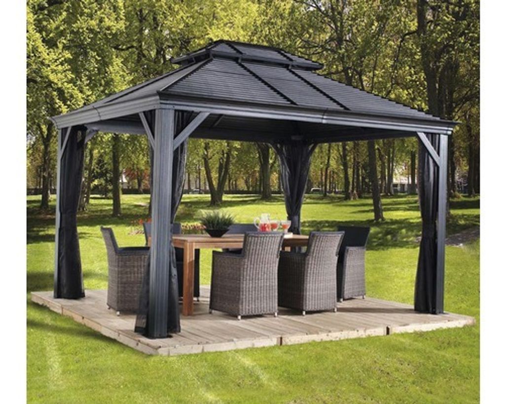 Sojag Pavilon Mykonos 10x14 čedičově šedý 299 x 425 x 292 Obrázek produktu 