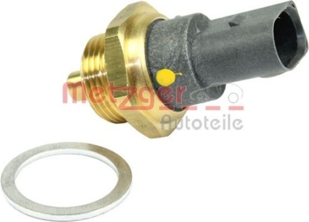 Sensor Kühlmitteltemperatur 2-polig M22x1,5 grau METZGER für u.a. VW POLO