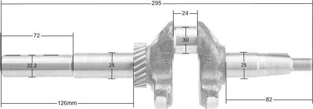Klikový hřídel Loncin LC1P70FCD-F LC1P70FC-F-E5 LC1P68FA Obrázek produktu 