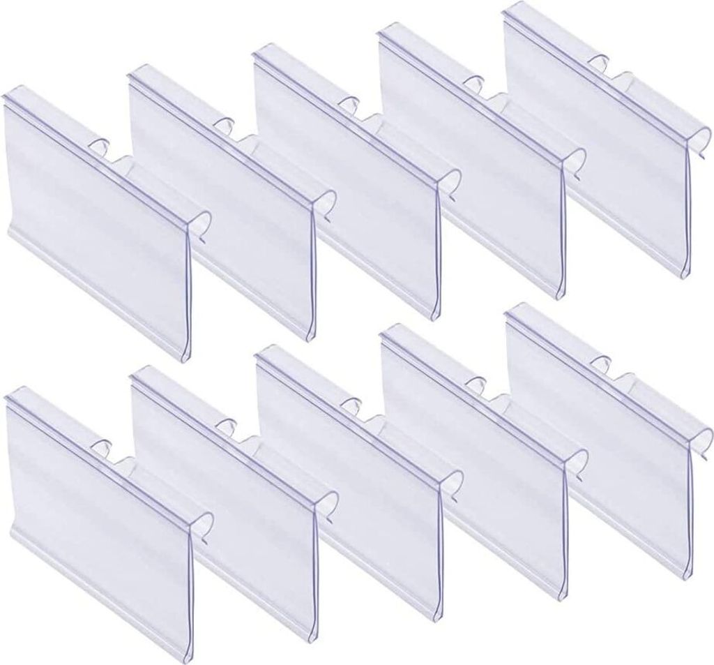 70 Stück Etikettenhalter aus Kunststoff Transparent Produktbild 