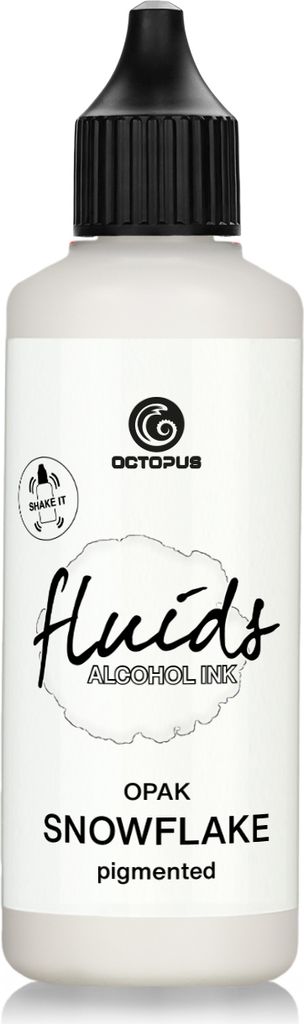 100 ml Octopus Fluids Alcohol Ink SNOWFLAKE, atrament Zdjęcie produktu 
