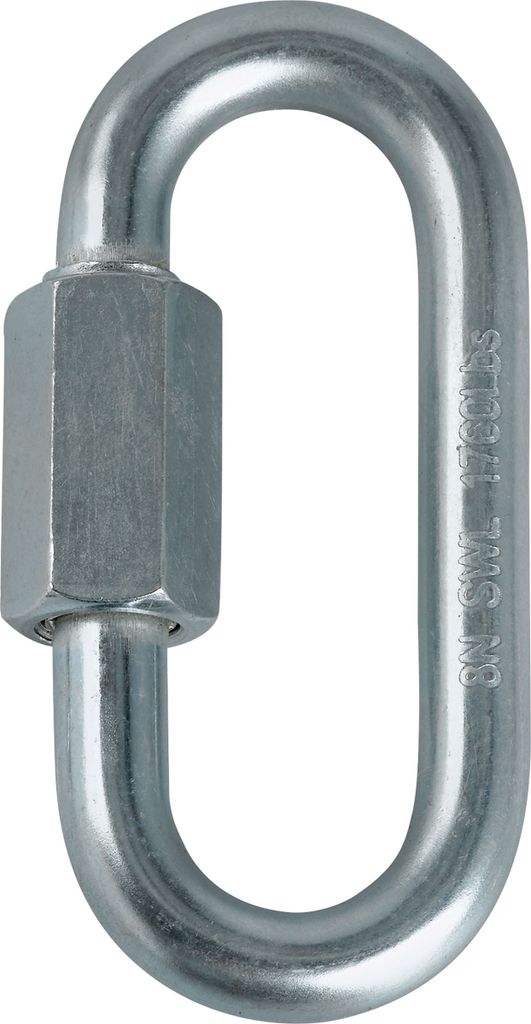 Mammut 2040-02370, Maillon rapide, Verschlusskarabiner, Oval, Edelstahl, Edelstahl, 8 mm